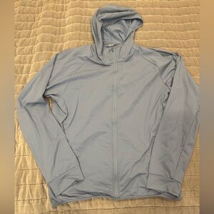 Uniqlo Men's Sky Blue Hooded Windbreaker
